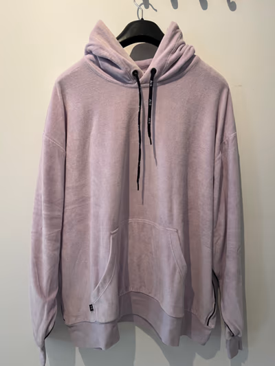 Lilac Velour Oversized Hooded Sweatshirt by ÀLG — pre-loved on Thrifted.mt