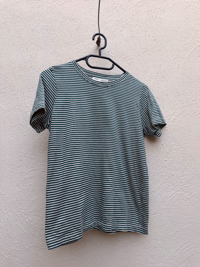 Pull&Bear Green Striped T-Shirt by Pull&Bear — pre-loved on Thrifted.mt