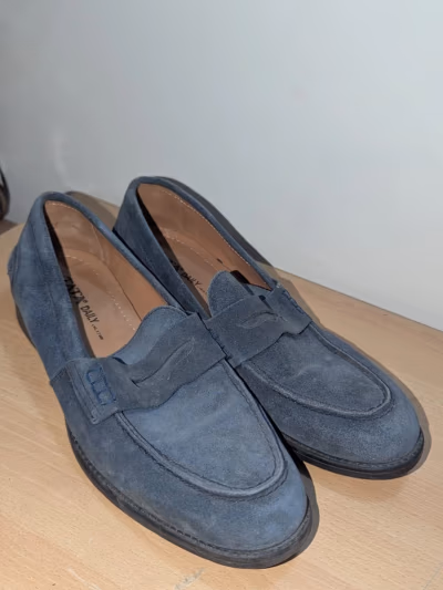 Blue Leather Loafers — pre-loved on Thrifted.mt