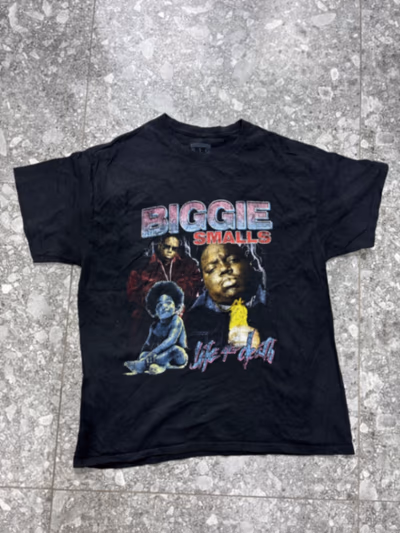 Biggie Smalls graphic T-shirt by The Notorious B.I.G. — pre-loved on Thrifted.mt