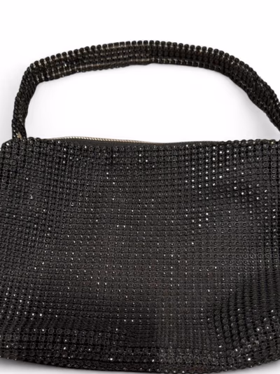 Borsa nera con decorazioni in strass — pre-loved on Thrifted.mt
