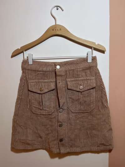 Corduroy A-Line Mini Skirt by Pull&Bear — pre-loved on Thrifted.mt