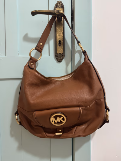 Michael Kors Brown Leather Handbag by Michael Kors — pre-loved on Thrifted.mt