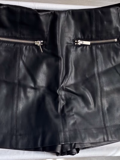 Stradivarius Faux Leather Skorts by Stradivarius — pre-loved on Thrifted.mt