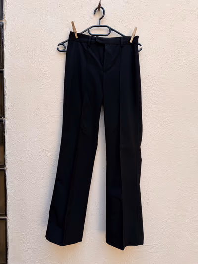 Bershka Petite Kick Flare Trousers in Black by Bershka — pre-loved on Thrifted.mt