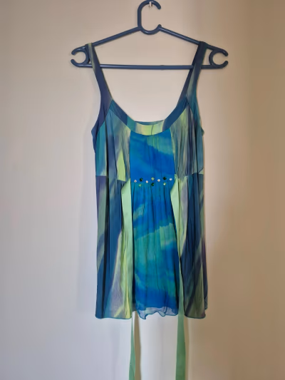 Tie-dye embellished camisole top by Donatella De Paoli — pre-loved on Thrifted.mt
