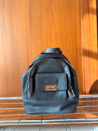 New Look Black-Gold Mini Backpack — pre-loved on Thrifted.mt