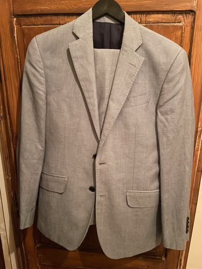 Bortex Light Grey Wool Suit by Bortex — pre-loved on Thrifted.mt