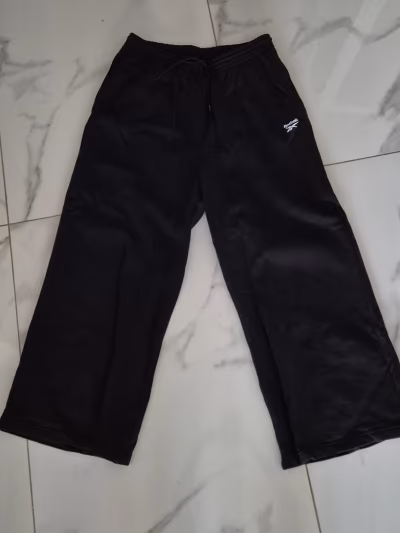 Black Reebok Drawstring Track Trousers by Reebok — pre-loved on Thrifted.mt
