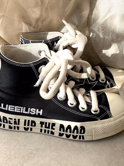 Limited edition Billie Eilish x Converse collab by Converse — pre-loved on Thrifted.mt