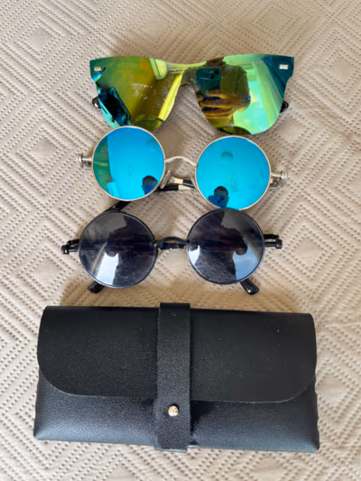 Three Sunglasses and Case Bundle — pre-loved on Thrifted.mt