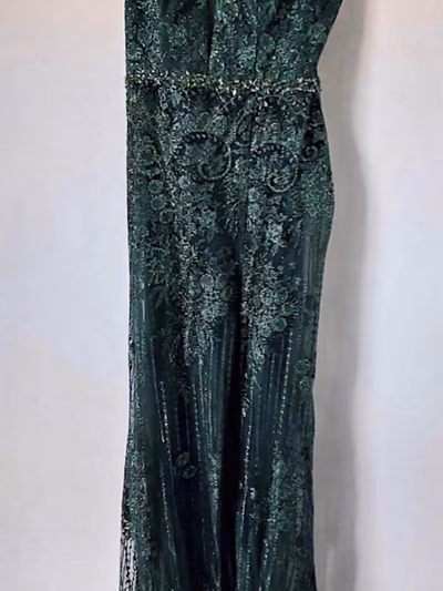 Dark Green Sequin Evening Gown — pre-loved on Thrifted.mt