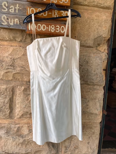 Max Mara Strappy Satin Midi Dress by Pianoforte di Max Mara — pre-loved on Thrifted.mt