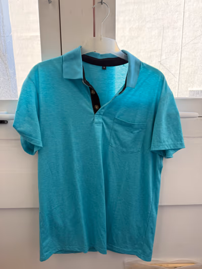Casual Blue Short Sleeve Polo — pre-loved on Thrifted.mt