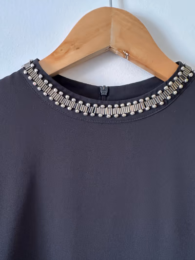 Black dress with silver detailing — pre-loved on Thrifted.mt
