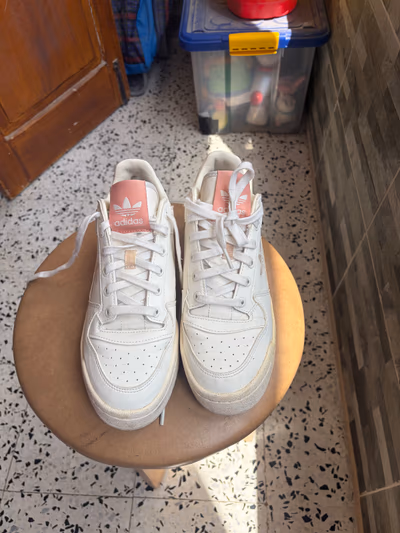 Forum Bold Trainers White Blush Orange Pink by Adidas — pre-loved on Thrifted.mt