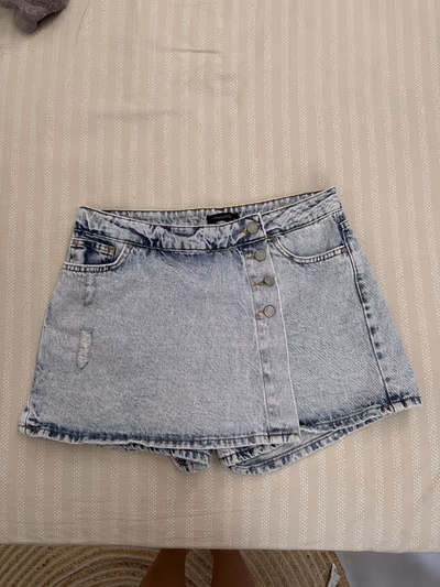 Trendyol Denim Skort Light Wash by Trendyol — pre-loved on Thrifted.mt