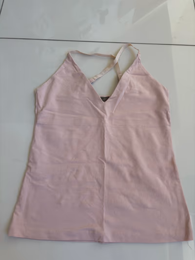 Pink Ribbed Camisole Top by MNG Basics — pre-loved on Thrifted.mt