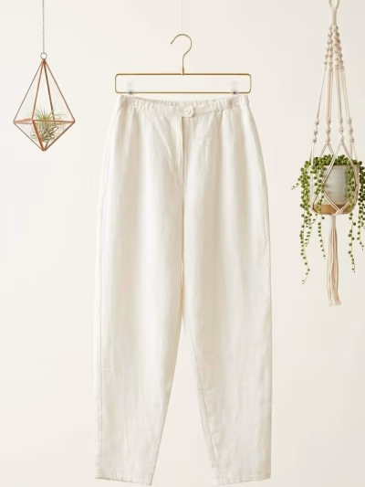 Max Mara Linen Pants (button)  by Max Mara — pre-loved on Thrifted.mt