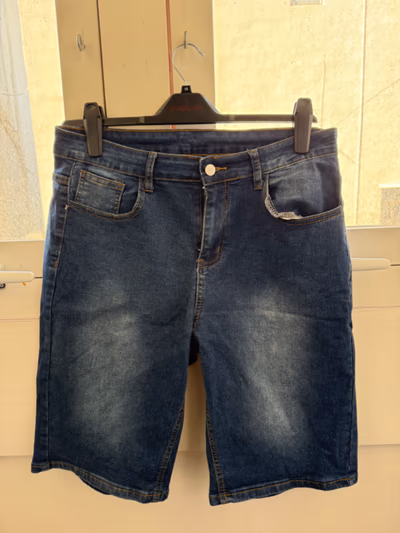 Washed Blue Denim Shorts — pre-loved on Thrifted.mt