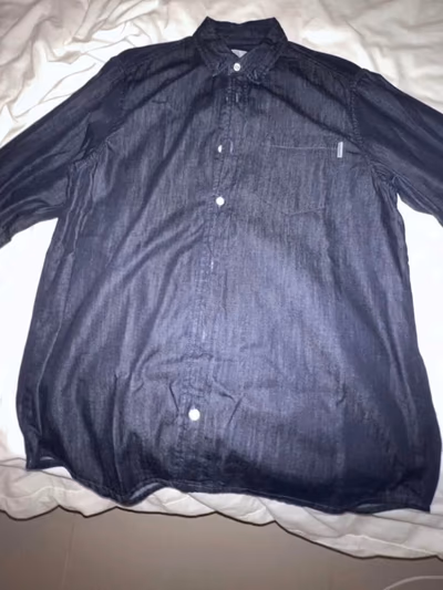 Carhartt Dark Denim Button Down Overshirt by Carhartt — pre-loved on Thrifted.mt