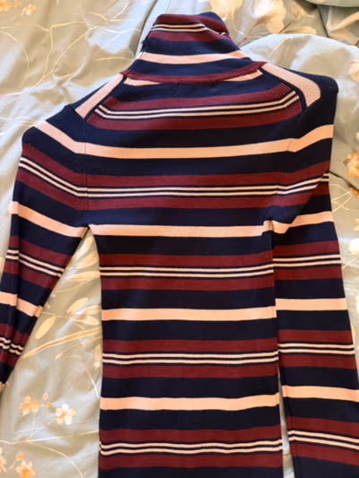 Striped Roll Neck Ribbed Jumper by Primark — pre-loved on Thrifted.mt