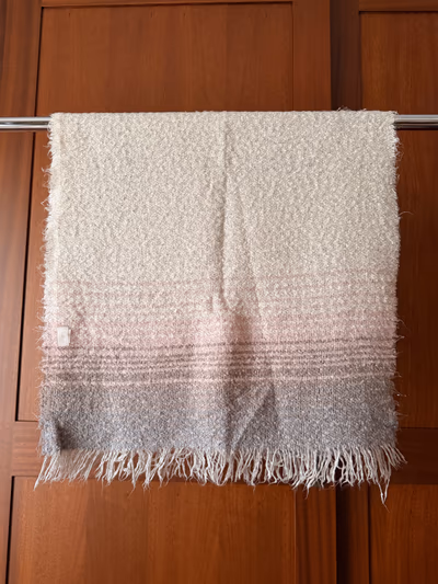 White-Pink-Grey Scarf — pre-loved on Thrifted.mt
