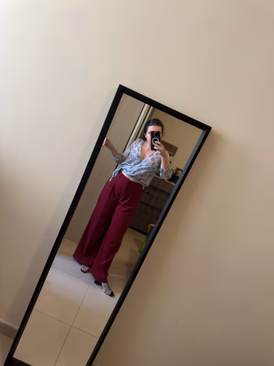 Patterned Blouse and Wide Trousers by Mango — pre-loved on Thrifted.mt