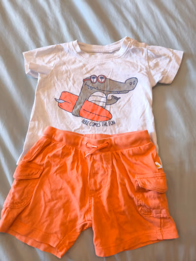 Baby boy summer outfit set by Blue Seven — pre-loved on Thrifted.mt