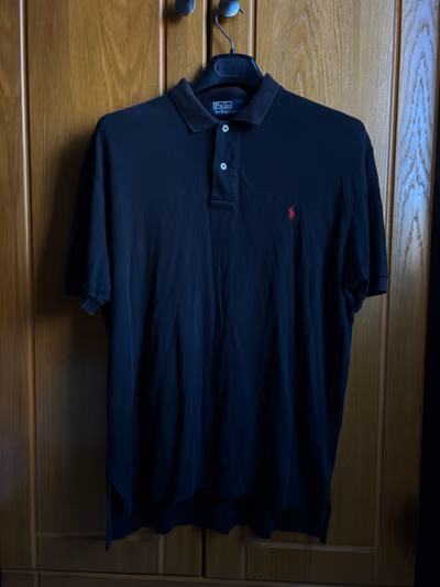 Ralph Lauren Black Polo Shirt by Polo Ralph Lauren — pre-loved on Thrifted.mt