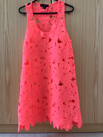 Neon pink floral lace dress by Atmosphere — pre-loved on Thrifted.mt
