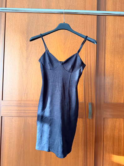Bershka Plain Black Strap Dress — pre-loved on Thrifted.mt