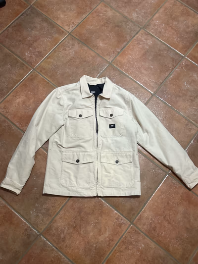 Vans cream utility zip jacket by Vans — pre-loved on Thrifted.mt