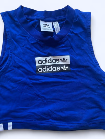 Adidas Blue tank top XS by Adidas — pre-loved on Thrifted.mt