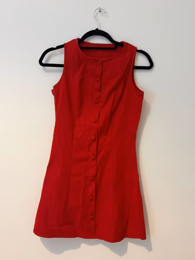 Red Button-Down Sleeveless Dress by SHEIN — pre-loved on Thrifted.mt