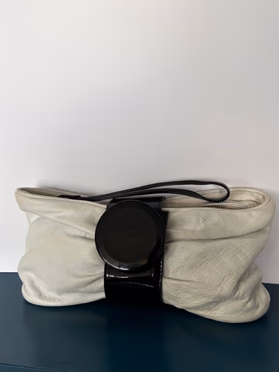 Emporio Armani Leather Clutch Bag by Emporio Armani — pre-loved on Thrifted.mt