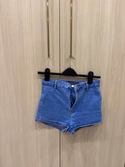 Bershka Blue Denim Shorts — pre-loved on Thrifted.mt