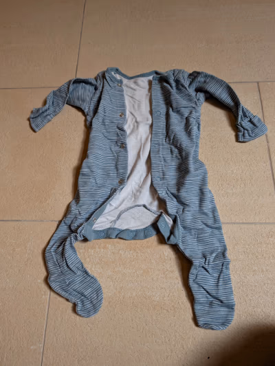 Striped Cotton Baby Sleepsuit by George — pre-loved on Thrifted.mt