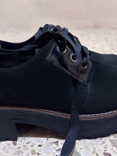 Stradivarius Black Platform Brogues by Stradivarius — pre-loved on Thrifted.mt