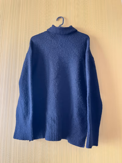 Cosy Navy Roll Neck Jumper by Kiabi — pre-loved on Thrifted.mt