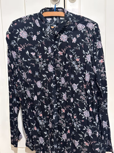 Floral Long Sleeve Button Shirt by H&M — pre-loved on Thrifted.mt