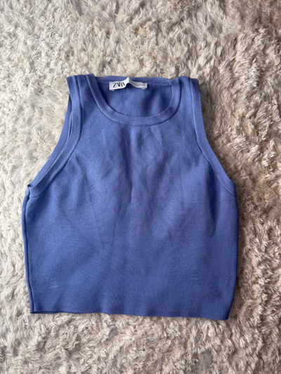 Lilac Zara Crop Top by Zara — pre-loved on Thrifted.mt