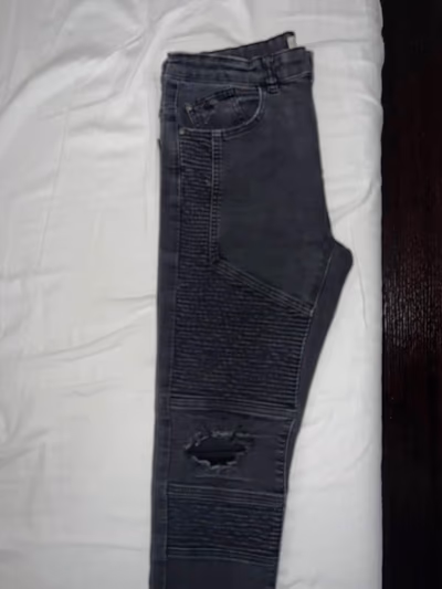 Zara Boys Black Distressed Biker Jeans by Zara Boys — pre-loved on Thrifted.mt