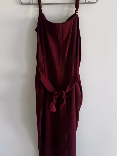 Burgundy Cami Style Jumpsuit by usoassim — pre-loved on Thrifted.mt