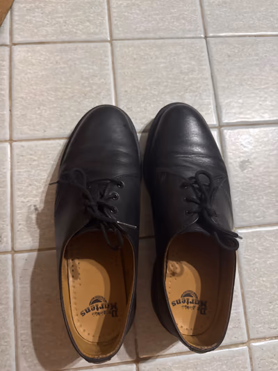 Classic Black Dr Martens Shoes by Dr. Martens — pre-loved on Thrifted.mt
