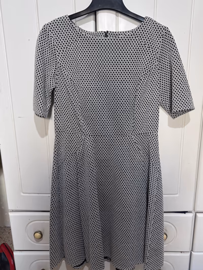 Textured Monochrome Skater Dress by BHS — pre-loved on Thrifted.mt