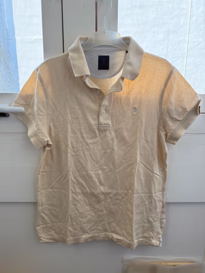 Gagliardi Cream Short Sleeve Polo by GAGLIARDI — pre-loved on Thrifted.mt