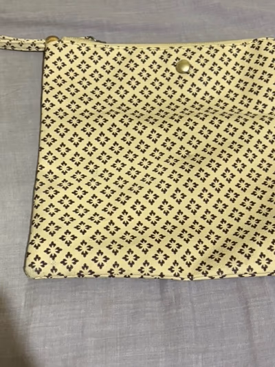 Patterned Fabric Wristlet Pouch