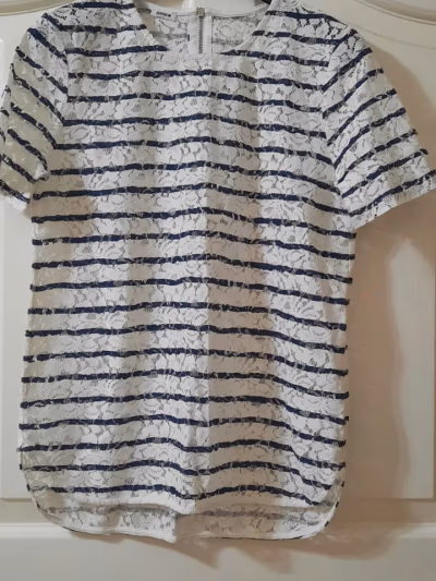 Lace Striped Short Sleeve by Pimkie — pre-loved on Thrifted.mt