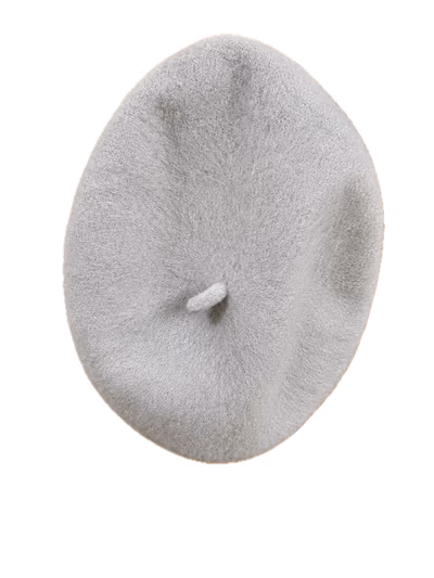 Classic soft grey wool beret by Calliope — pre-loved on Thrifted.mt